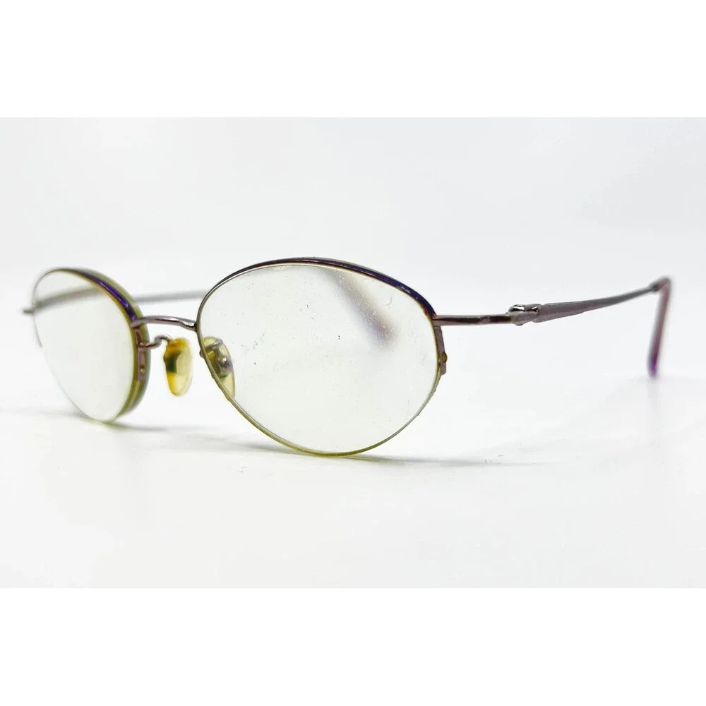 Nine West Eyeglasses Womens Purple Oval NW 21 1WZ 48-19-135
